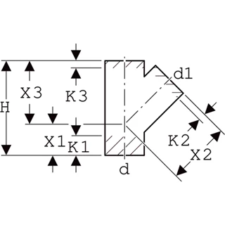Geberit PE 45°-os elágazó idom, d315/315 372.148.16.1 Geberit PE 45°-os elágazó idom, d315/315 372.148.16.1
