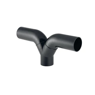 Geberit PE 2 x 90°-os hosszú szárú nadrágidom, d56/50 363.457.16.1