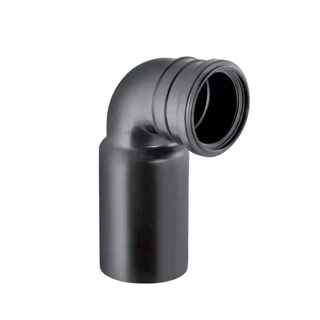 Geberit PE 90°-os csatlakozókönyök fali WC-hez, d90/90 366.061.16.1