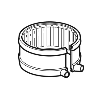 Geberit PE elektromandzsetta fixponthoz, d90 366.776.16.1