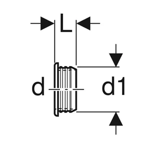Geberit tömítőmandzsetta, d32/58mm, fekete 153.564.16.1