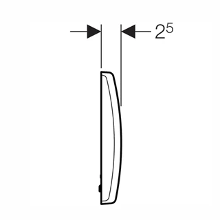 Geberit elektronikus vizeldevezérlés, hálózati, műanyag takarólap, Basic, alpin fehér 115.817.11.5