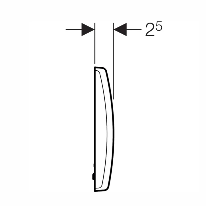 Geberit elektronikus vizeldevezérlés, hálózati, műanyag takarólap, Basic, alpin fehér 115.817.11.5