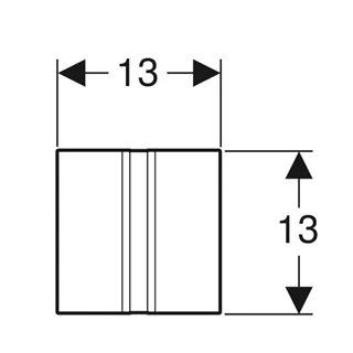 Geberit elektronikus vizeldevezérlés, elemes, 50 típusú takarólap, fekete króm/szálcsiszolt 116.036.QD.1