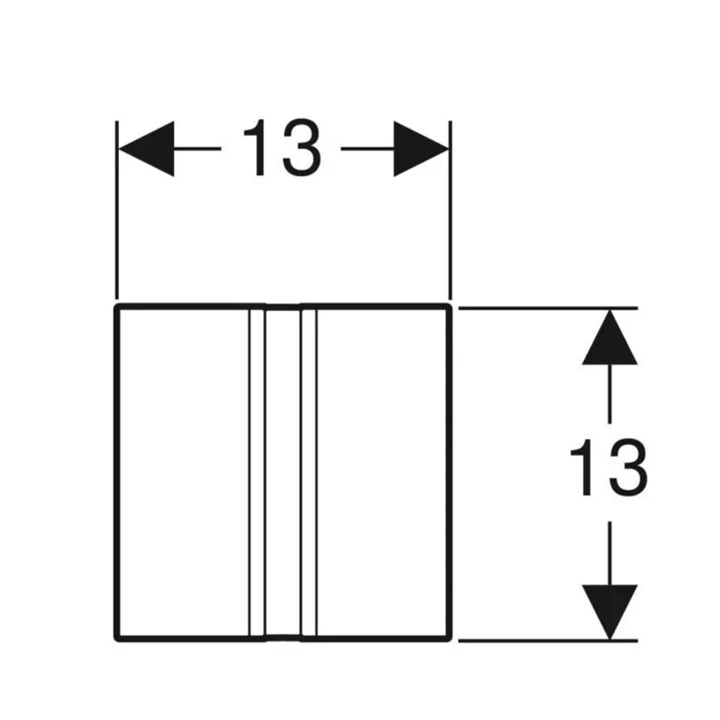 Geberit elektronikus vizeldevezérlés, elemes, 50 típusú takarólap, fekete króm/szálcsiszolt 116.036.QD.1