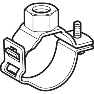 Geberit PE állítható csőbilincs 1/2"-os csatlakozással (fixponthoz), d50 361.841.00.2 Geberit PE állítható csőbilincs 1/2"-os csatlakozással (fixponthoz), d50 361.841.00.2