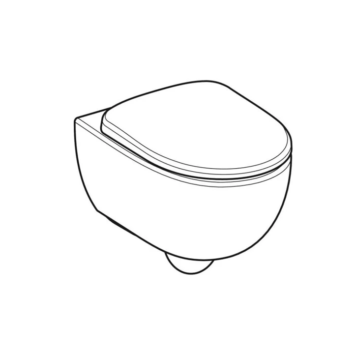 Geberit Selnova fali WC mélyöblítésű készlet, Premium, részben zárt forma, WC-ülőkével 501.991.00.1