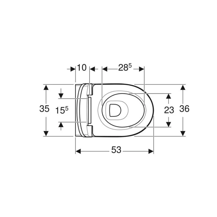 Geberit Selnova fali WC mélyöblítésű készlet, Premium, részben zárt forma, WC-ülőkével 501.991.00.1
