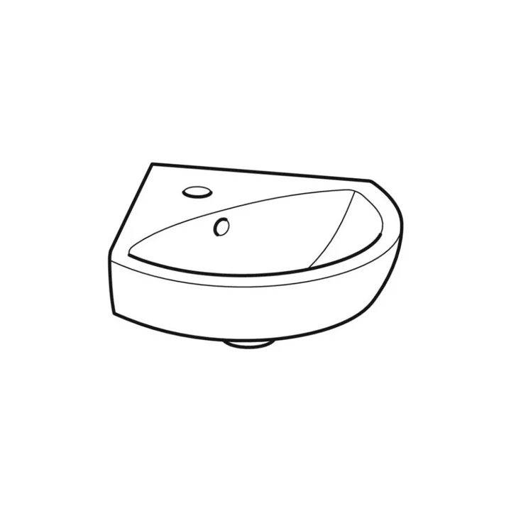 Geberit Selnova sarok kézmosó, 41.4x16.4x41.2cm, csaplyuk középen, túlfolyóval 500.326.01.1 Geberit Selnova sarok kézmosó, 41.4x16.4x41.2cm, csaplyuk középen, túlfolyóval 500.326.01.1