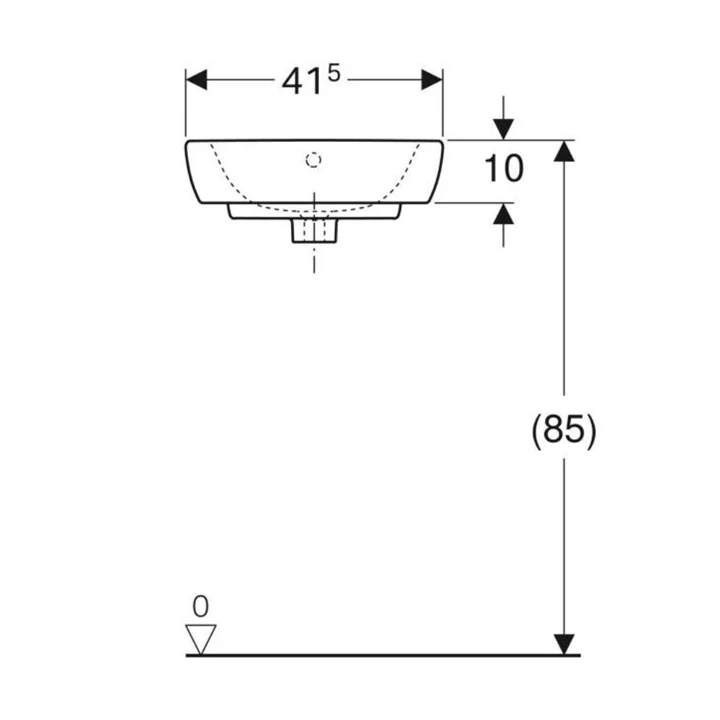 Geberit Selnova sarok kézmosó, 41.4x16.4x41.2cm, csaplyuk középen, túlfolyóval 500.326.01.1 Geberit Selnova sarok kézmosó, 41.4x16.4x41.2cm, csaplyuk középen, túlfolyóval 500.326.01.1