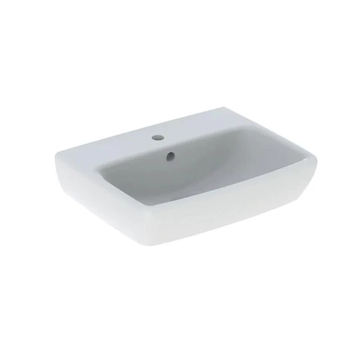 Geberit Selnova Square kézmosó 50x42 cm szögletes, csaplyukkal, túlfolyóval 500.310.01.7