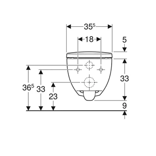 Geberit Selnova Square fali WC mélyöblítésű készlet, Premium, részben zárt forma, WC-ülőkével gyorskioldós, lecsapódásg.
