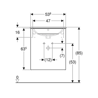 Geberit Selnova Square mosdószekrény mosdóval, 53,8x50,2cm, túlfolyó, magasfényű lakkozott fehér 501.248.00.1 Geberit Selnova Square mosdószekrény mosdóval, 53,8x50,2cm, túlfolyó, magasfényű lakkozott fehér 501.248.00.1