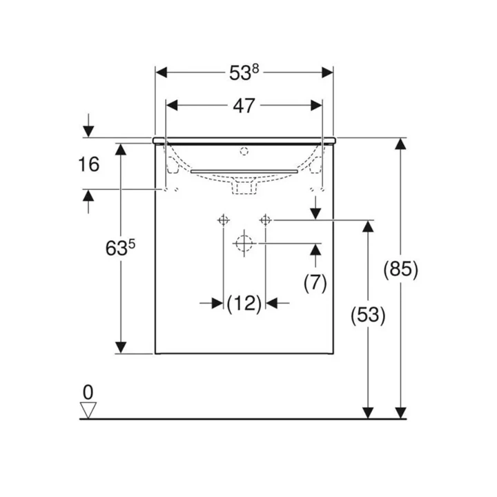 Geberit Selnova Square mosdószekrény mosdóval, 53,8x50,2cm, túlfolyó, magasfényű lakkozott fehér 501.248.00.1 Geberit Selnova Square mosdószekrény mosdóval, 53,8x50,2cm, túlfolyó, magasfényű lakkozott fehér 501.248.00.1