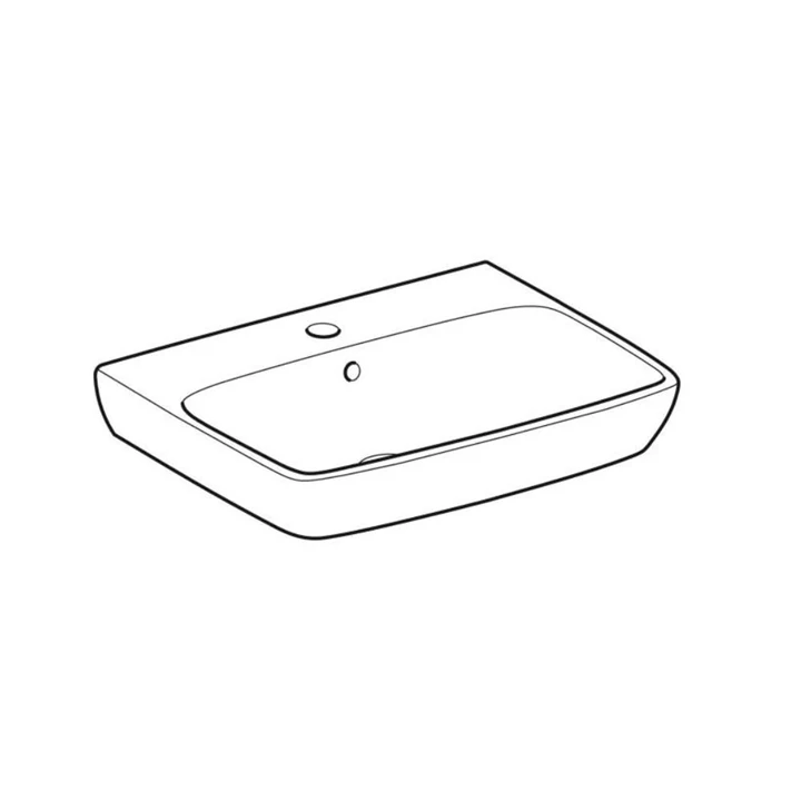 Geberit Selnova Square mosdó 60 cm szögletes, 60x46 cm 500.300.01.7 Geberit Selnova Square mosdó 60 cm szögletes, 60x46 cm 500.300.01.7