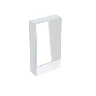 Geberit Selnova tükrös szekrény, egy ajtóval és egy billenőajtóval, 49.3x85x17.6cm, fényes fehér 500.157.01.1