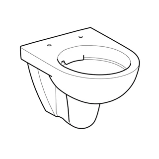 Geberit Selnova Compact fali WC mélyöblítésű, rövidített kivitel, Rimfree 500.349.01.7