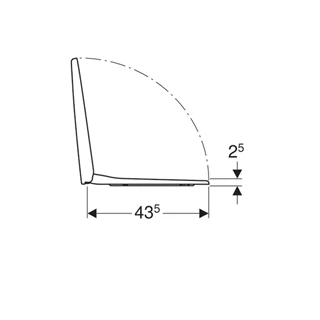Geberit Selnova WC-ülőke, lecsapódásgátlós, gyorskioldós zsanérral, rögzítés felülről 500.335.01.1