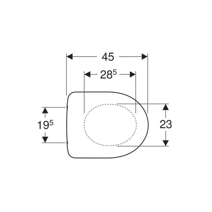 Geberit Selnova WC-ülőke, lecsapódásgátlós, gyorskioldós zsanérral, rögzítés felülről 500.335.01.1