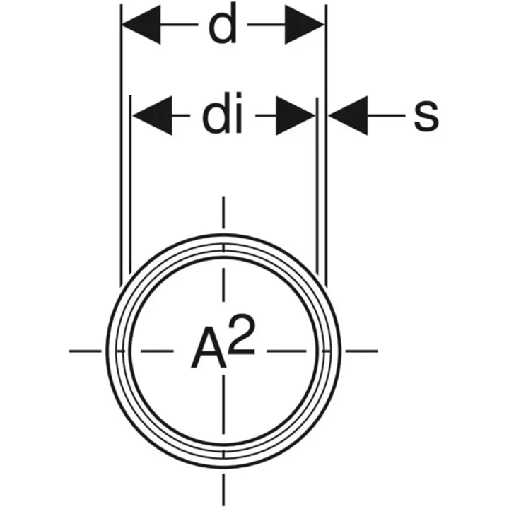 Geberit Silent-PP tokos cső, d110, L=200cm 390.506.14.1