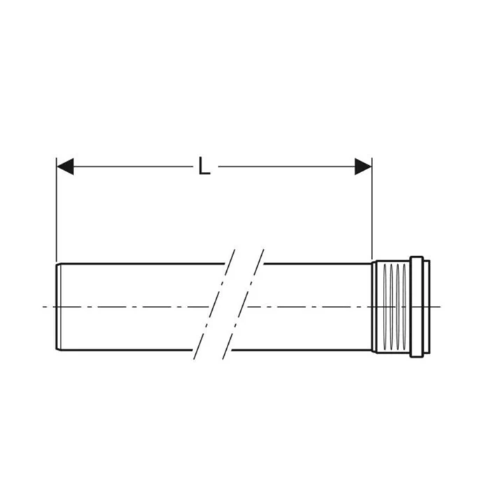 Geberit Silent-PP tokos cső, d32, L=100cm 390.004.14.1