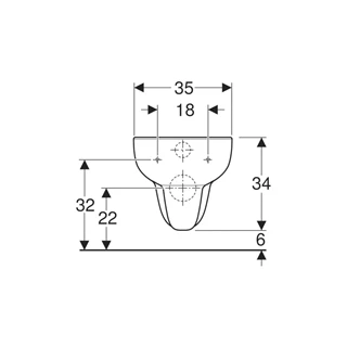 Geberit Smyle fali WC, mélyöblítésű, Rimfree, 54cm 500.210.01.1