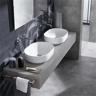 Geberit VariForm pultra ültethető mosdó, ellipszis alakú, 55x15.8x40cm, túlfolyó nélkül 500.774.01.2 Geberit VariForm pultra ültethető mosdó, ellipszis alakú, 55x15.8x40cm, túlfolyó nélkül 500.774.01.2