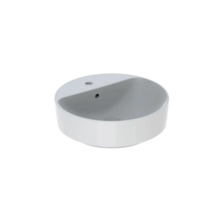Geberit VariForm pultra ültethető mosdó, kerek, csaplyuk-peremmel, 45x15.8cm, túlfolyóval 500.769.01.2 Geberit VariForm pultra ültethető mosdó, kerek, csaplyuk-peremmel, 45x15.8cm, túlfolyóval 500.769.01.2