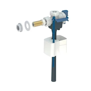 Geberit 333 típusú töltőszelep, oldalsó vízcsatlakozás, 3/8", sárgaréz csatlakozócsonk 136.703.00.3