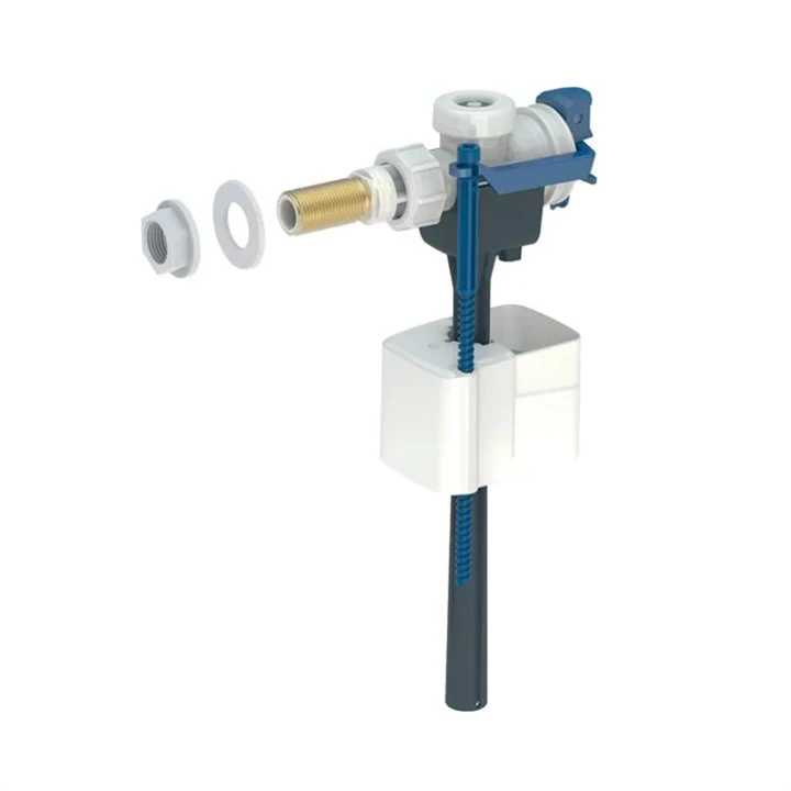 Geberit 333 típusú töltőszelep, oldalsó vízcsatlakozás, 3/8", sárgaréz csatlakozócsonk 136.703.00.3