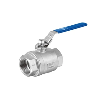 Gebo Inox golyóscsap  ECO kétrészes, 1" belső menetes TYP605 1.4408 605-100