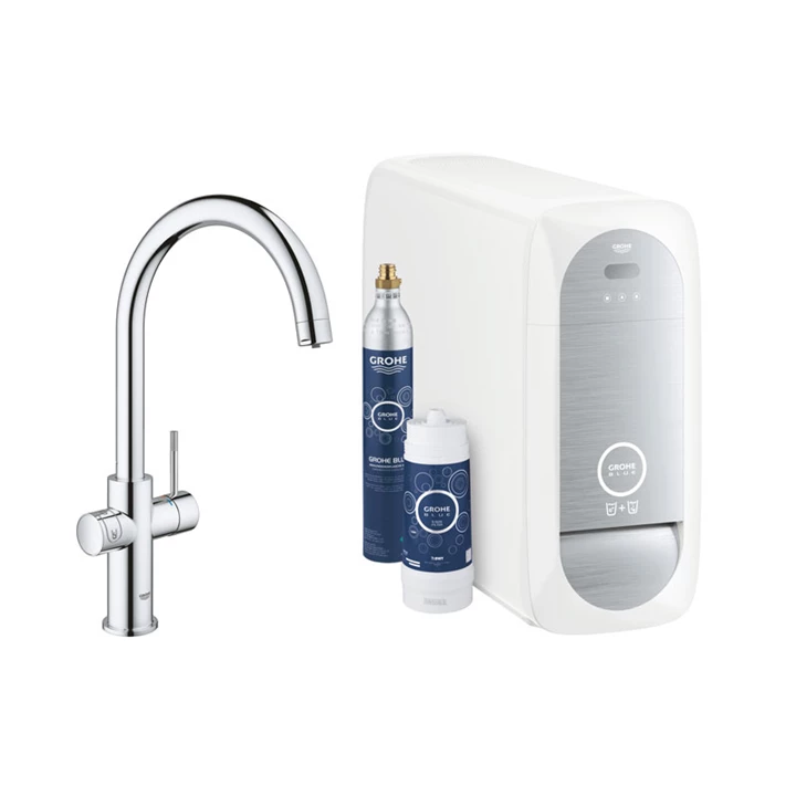 Grohe Blue Home- vízszűrős konyhai csaptelep szett- C kifolyószár 31455001 Grohe Blue Home- vízszűrős konyhai csaptelep szett- C kifolyószár 31455001