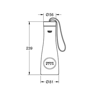 Grohe Blue rozsdamentes acél fém kulacs 40848SD0 Grohe Blue rozsdamentes acél fém kulacs 40848SD0