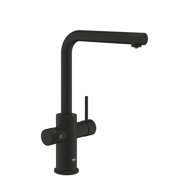 Grohe Blue Pure Minta Szűrőcsap kihúzható gyöngyöztetővel, fekete 30590KF0 Grohe Blue Pure Minta Szűrőcsap kihúzható gyöngyöztetővel, fekete 30590KF0