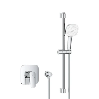 Grohe Cubeo falsík alatti zuhany csaptelep, színkészlet + Tempesta Cube 110 zuhanyszett 1053350000