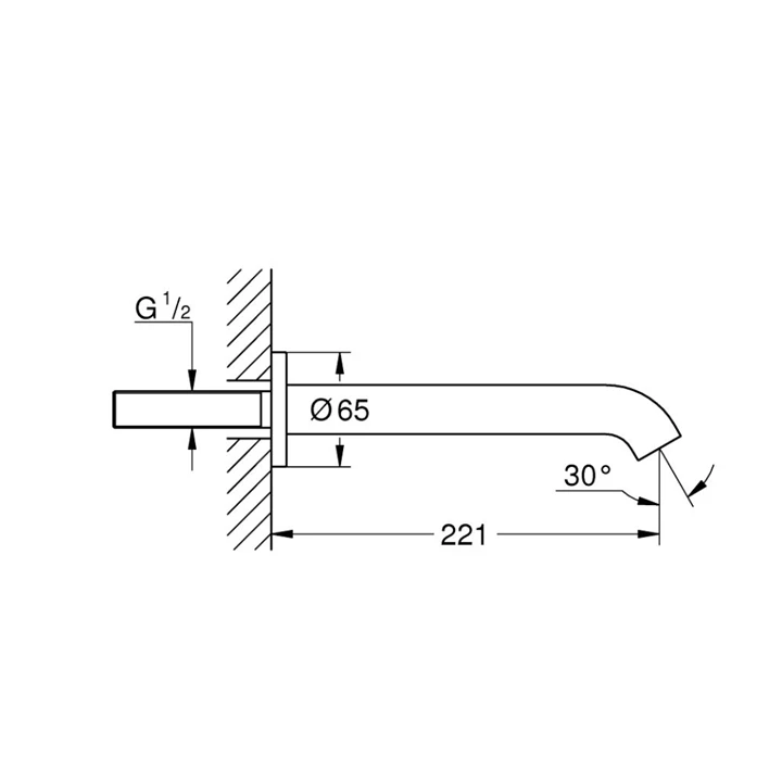 Grohe Essence kádkifolyó 13449001 Grohe Essence kádkifolyó 13449001