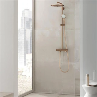 Grohe uphoria System 310 Zuhanyrendszer termosztátos csapteleppel, falra szereléshez, Brushed Warm Sunset szín 26075DL0