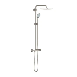 Grohe Euphoria System 310 Zuhanyrendszer termosztátos csapteleppel, rozsdamentes acél hatású 26075DC0