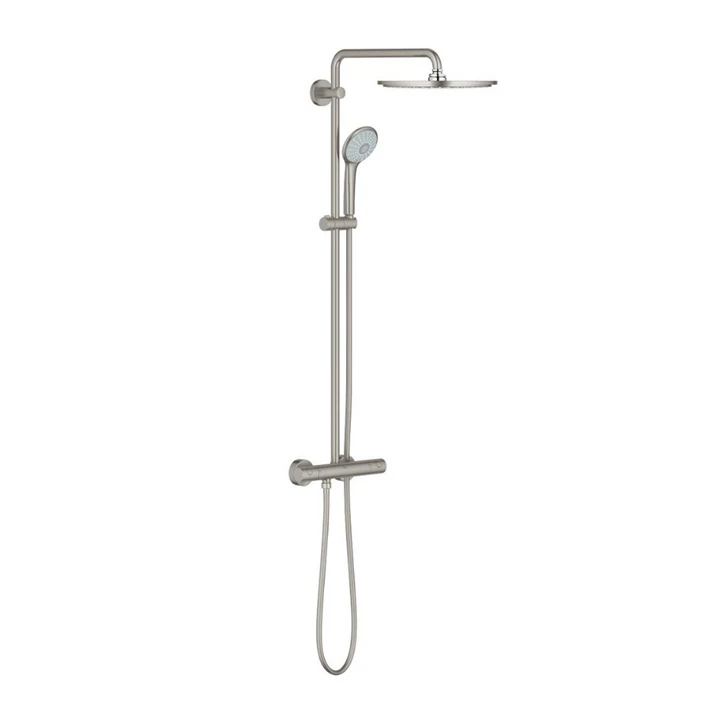 Grohe Euphoria System 310 Zuhanyrendszer termosztátos csapteleppel, rozsdamentes acél hatású 26075DC0