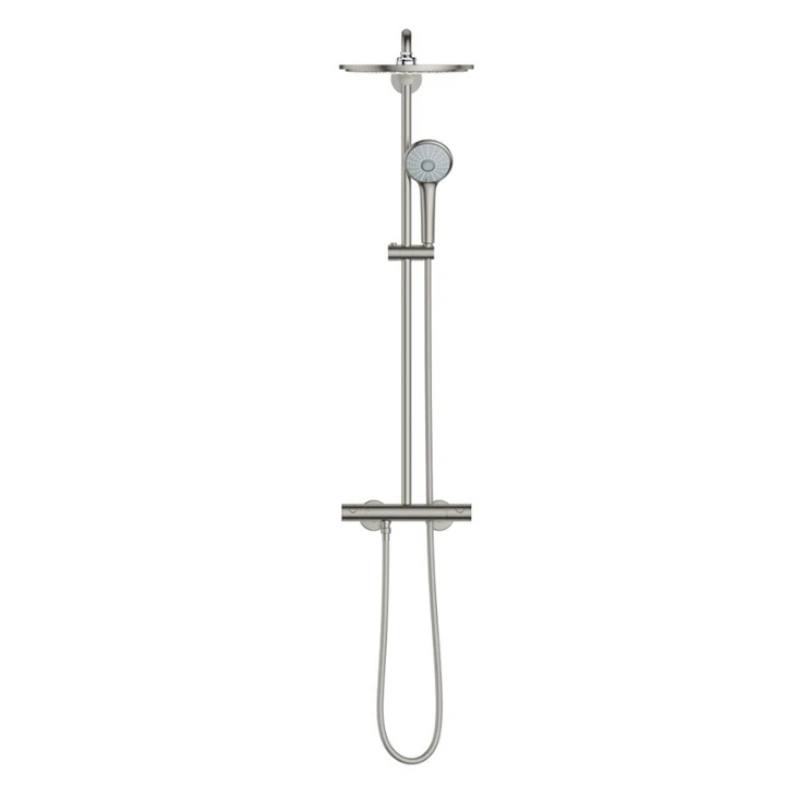 Grohe Euphoria System 310 Zuhanyrendszer termosztátos csapteleppel, rozsdamentes acél hatású 26075DC0