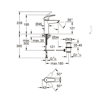 Grohe Eurosmart egykaros mosogató csaptelep 33281003