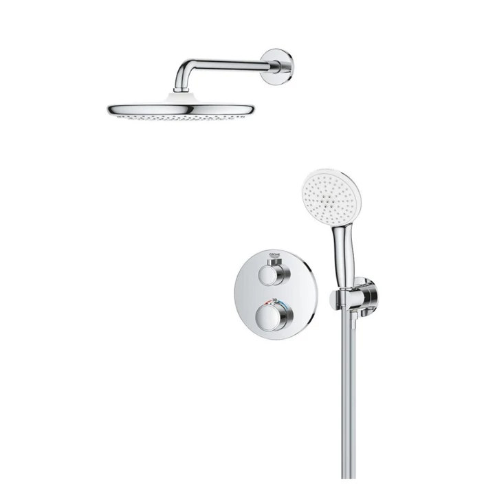 Grohe Grohtherm rejtett zuhanyrendszer Tempesta 250 fejzuhannyal (kerek forma) 34872000