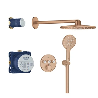 Grohe Grohtherm SmartControl Rejtett zuhanyrendszer Rainshower SmartActive 310 fejzuhannyal, Brushed Warm Sunset 34863DL