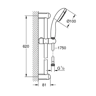 Grohe Tempesta zuhanyszett 27598001