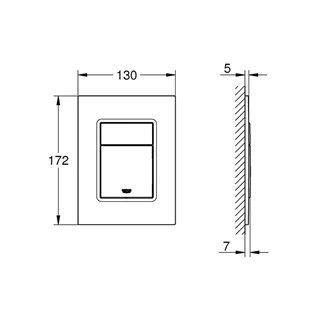 Grohe Skate Cosmopolitan S nyomólap 37535P00