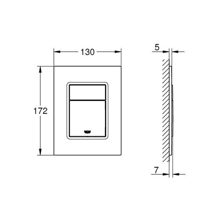 Grohe Skate Cosmopolitan S nyomólap 37535P00