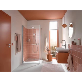Grohe Tempesta System 210 termosztátos zuhanyrendszer, kerek fejzuhannyal, króm 26811001