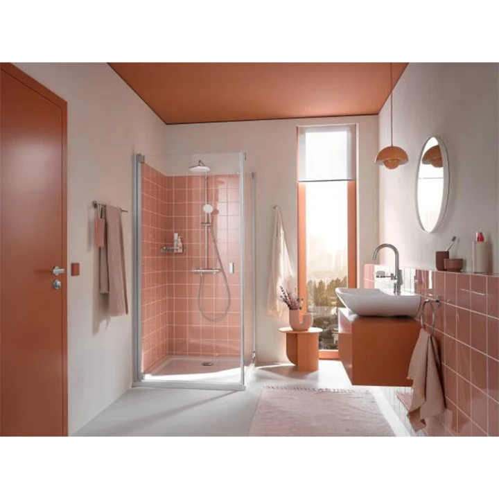 Grohe Tempesta System 210 termosztátos zuhanyrendszer, kerek fejzuhannyal, króm 26811001