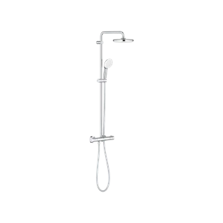 Grohe Tempesta System 210 termosztátos zuhanyrendszer, kerek fejzuhannyal, króm 26811001