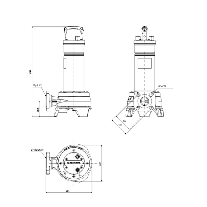 Grundfos Egyfokozatú búvárszivattyú UNILIFT APG.40.10.1 (külső vezérlés kell hozzá) 92616890 Grundfos Egyfokozatú búvárszivattyú UNILIFT APG.40.10.1 (külső vezérlés kell hozzá) 92616890